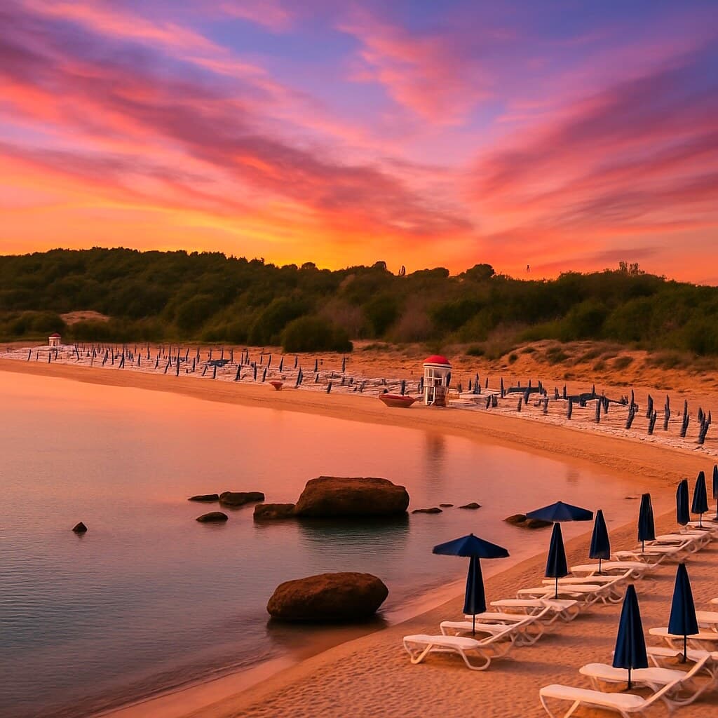 Capo Rizzuto tramonto sul mare
